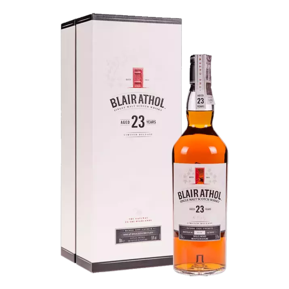 Whisky Blair Athol 23 YO 58,4% 700 ml zestaw