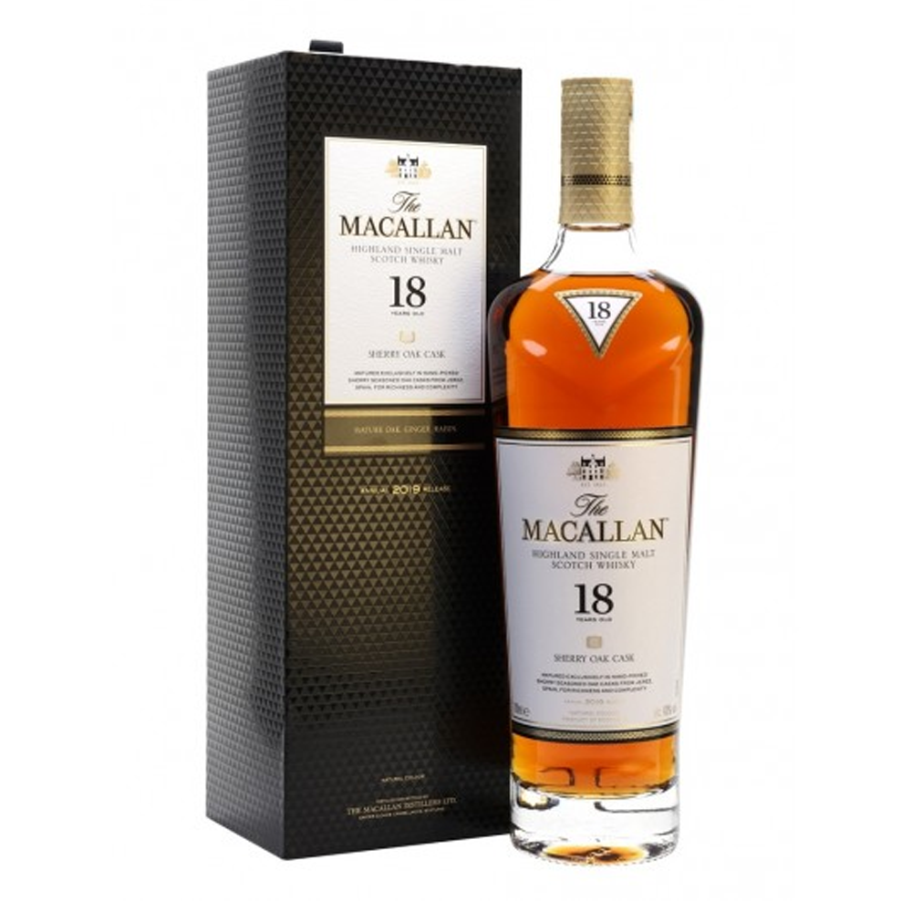 Whisky Macallan 18 YO Sherry Oak 43% 700 ml