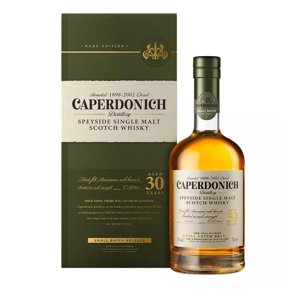 Whisky Caperdonich Unpeated 30 YO 53,6% 700 ml zestaw