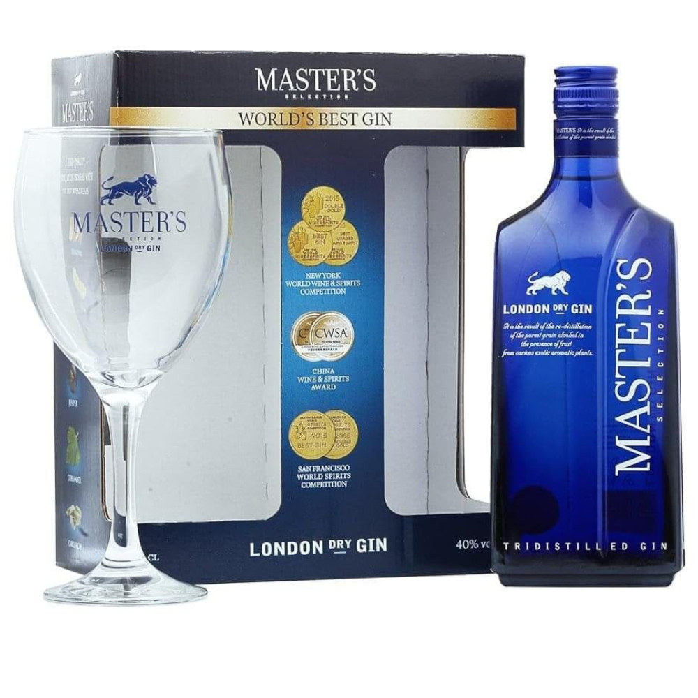 Gin Master's Dry 40% 700 ml + kieliszek