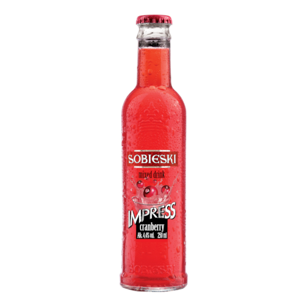 Drink Sobieski Impress Cranberry 4,4% 250 ml
