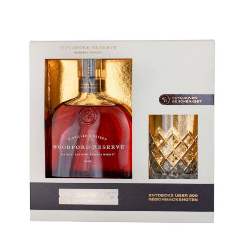 Whisky Woodford Reserve + Szklanka 43,2% 700 ml + szklanka