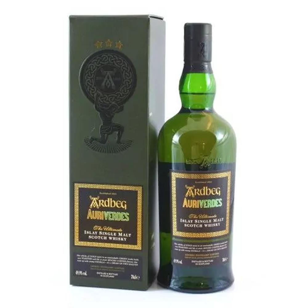 Whisky Ardbeg Auriverdes 49,9 % 700 ml zestaw prezentowy