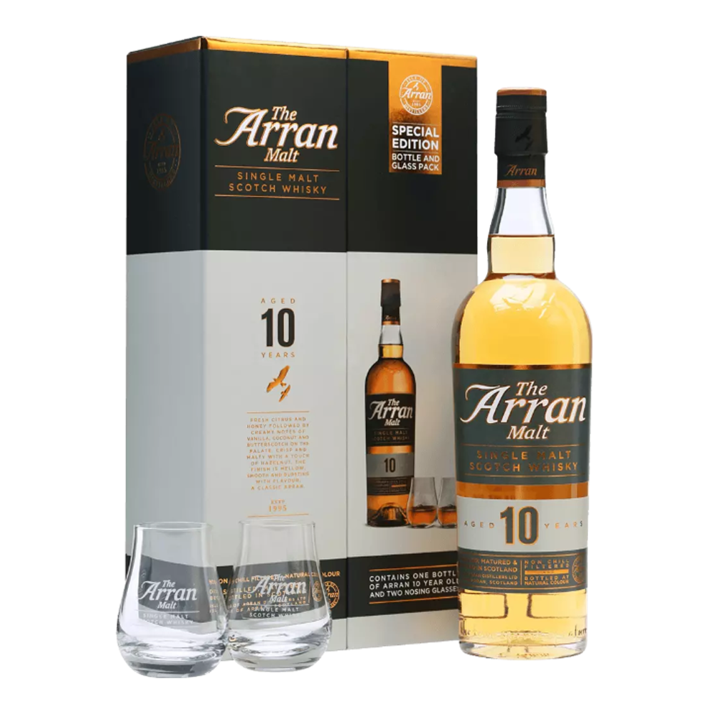 Whisky Arran 10 YO 46% 700 ml + szklanki