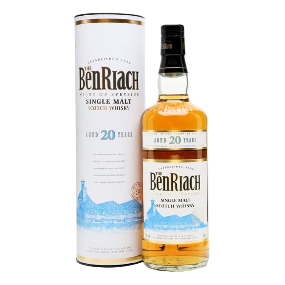 Whisky Benriach 20 YO 43% 700 ml Tuba
