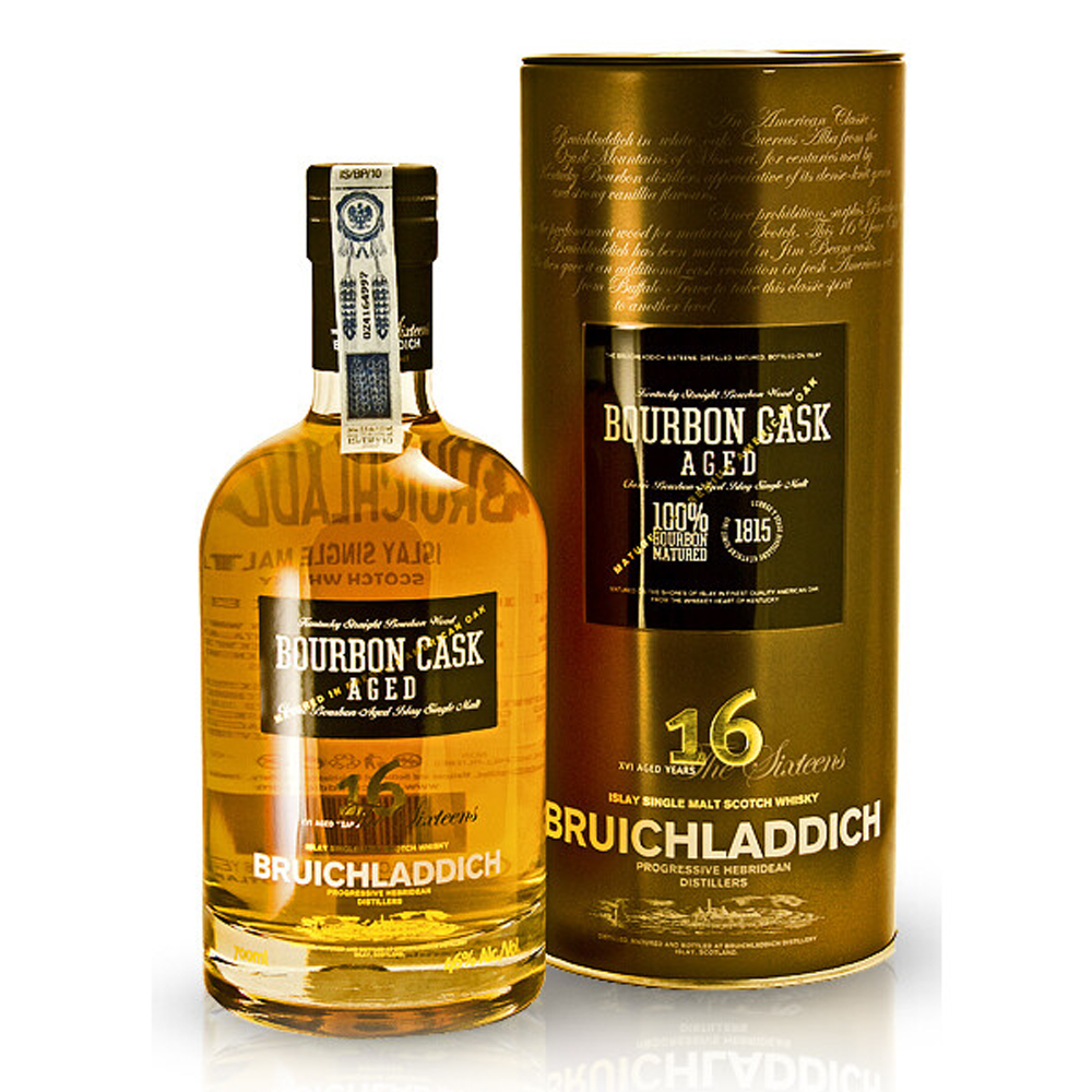 Whisky Bruichladdich 16YO Bourbon 46% 700 ml Tuba