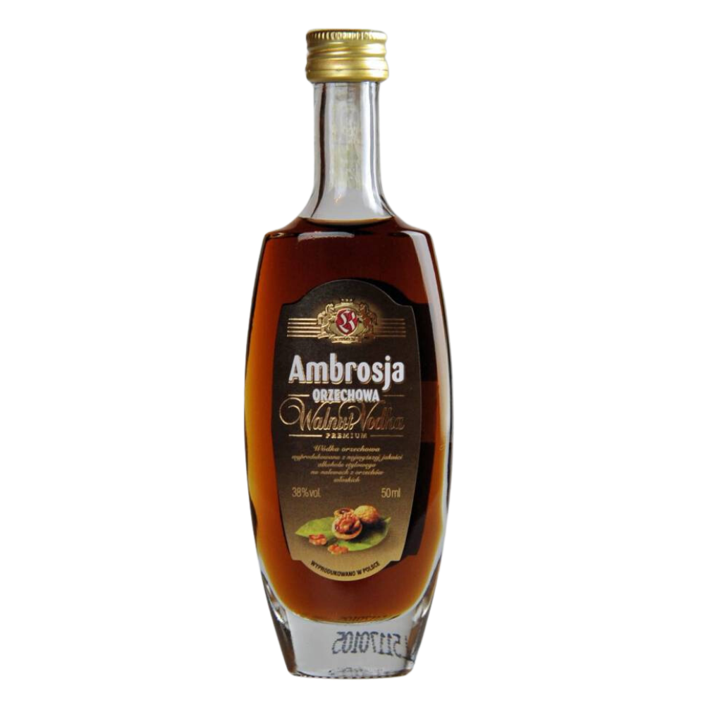 Wódka Miniaturka Ambrosja Orzechowa 38% 50 ml