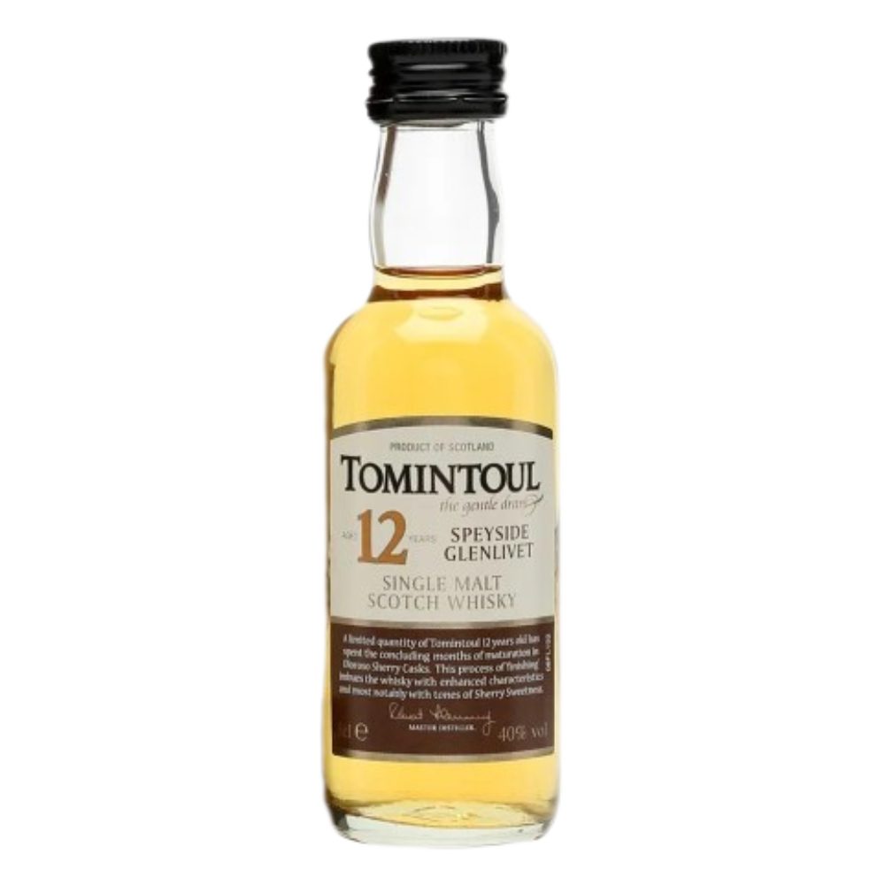Whisky Miniaturka Tomintoul 12 YO Sherry 40% 50 ml