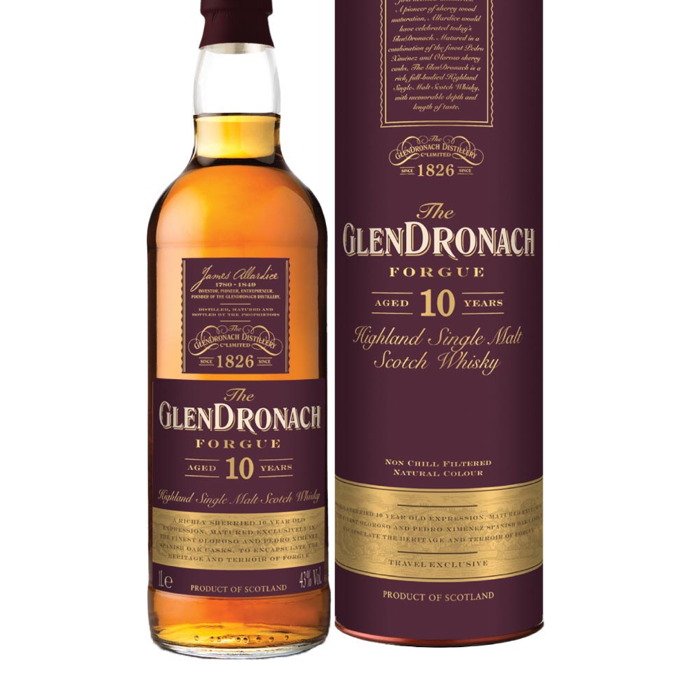 Whisky Glendronach 10 YO Forgue 43% 1000 ml