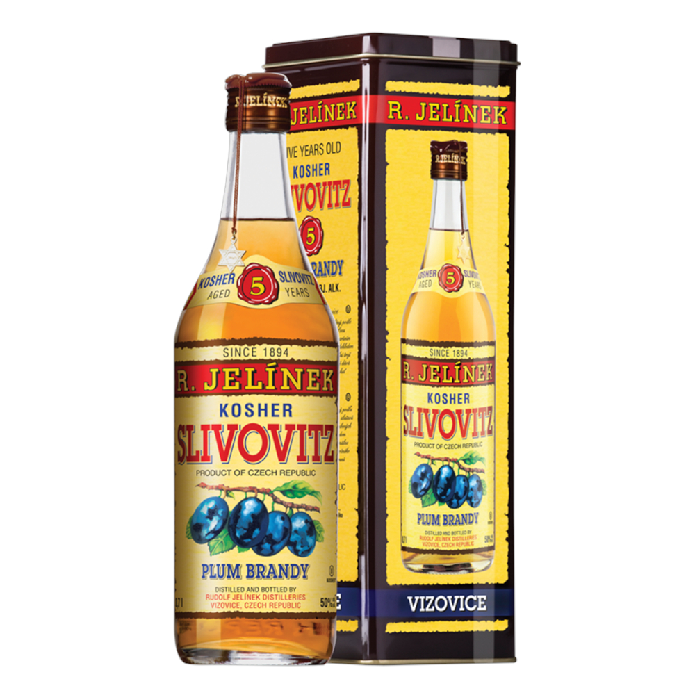 Wódka Jelinek Śliwowica Kosher 5 YO 50% 700 ml Puszka