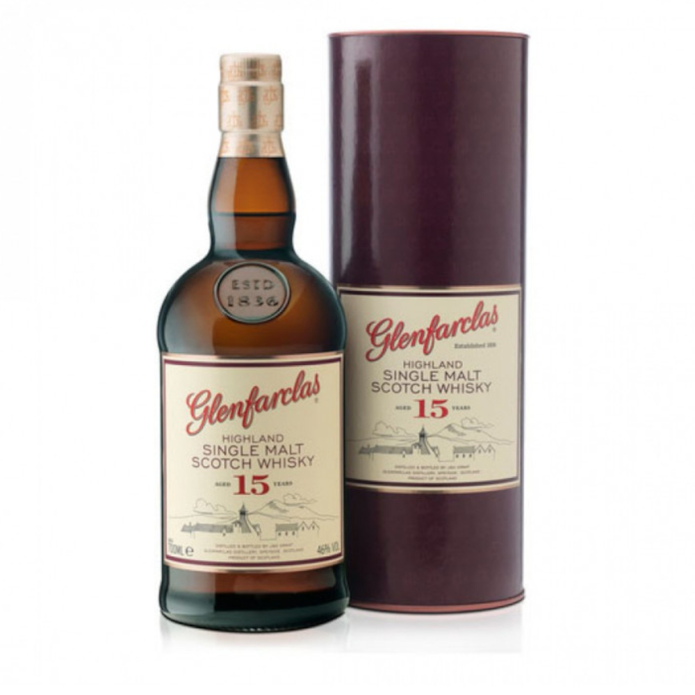 Whisky Glenfarclas 15 YO 46% 700 ml tuba