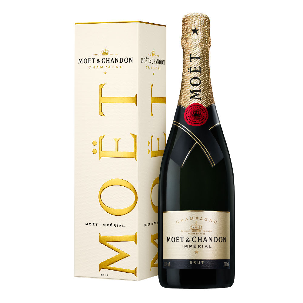 Szampan Moet & Chandon Brut Imperial 12% białe wytrawne 750 ml kartonik