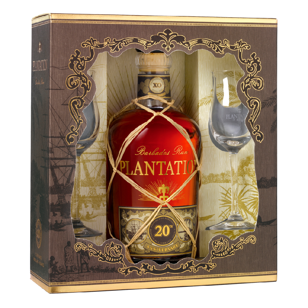 Rum Plantation Barbados 20th Anniversary 40% 700 ml + 2 kieliszki