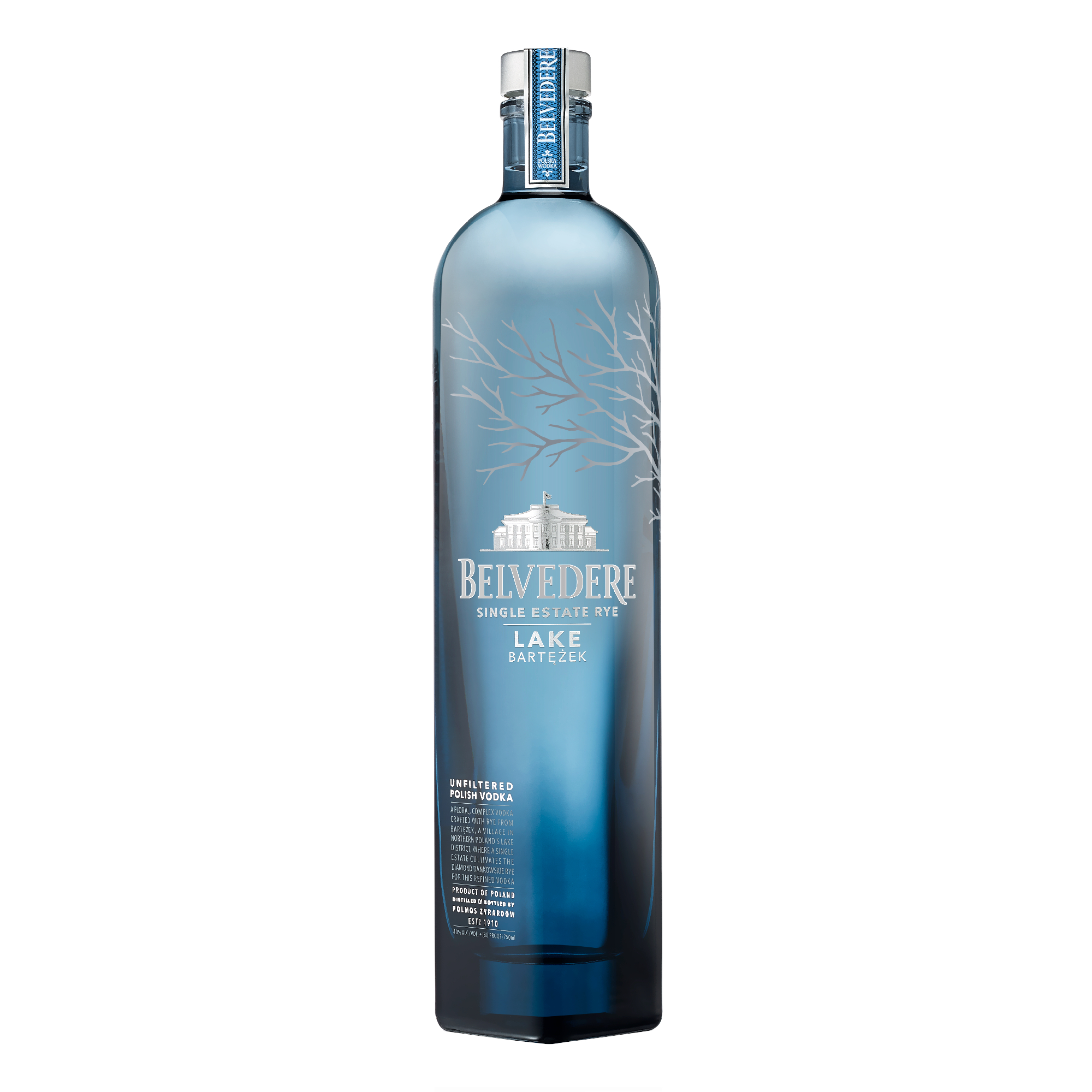 Wódka Belvedere Rye Lake Bartężek 40% 750 ml