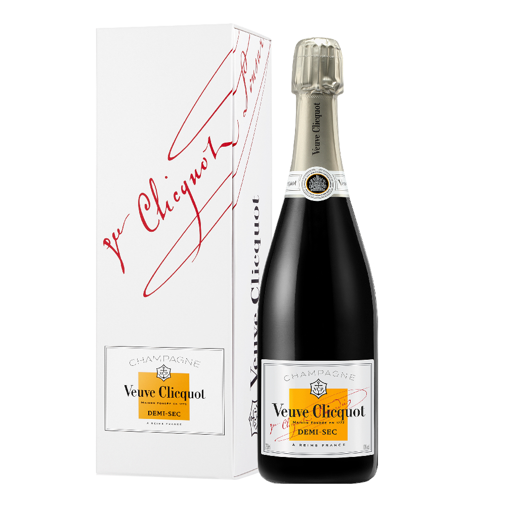 Szampan Veuve Clicquot Demi-Sec 12% białe wytrawne 750 ml karton