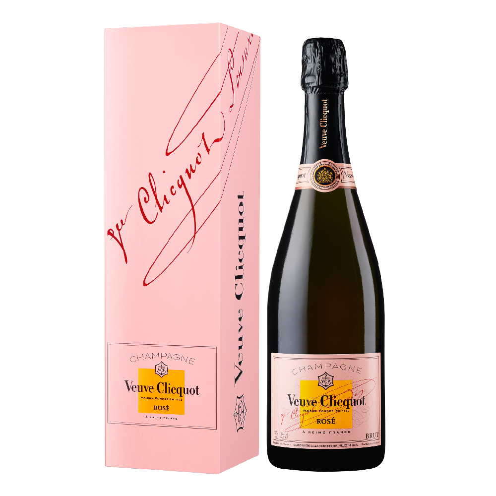 Szampan Veuve Clicquot Brut Rose 12% różowy wytrawny 750 ml kartonik