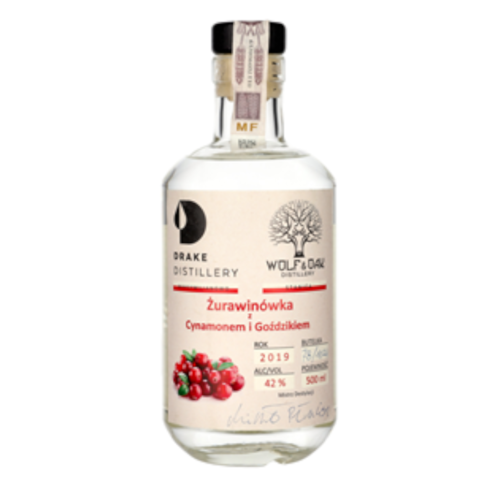 Wódka Żurawinówka z Cynamonem i Goździkiem 42% 500 ml