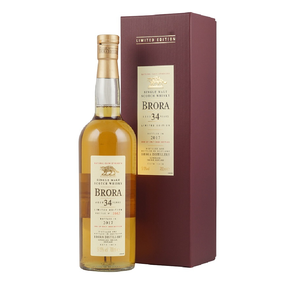 Whisky Brora 34 YO 51,9% 700 ml Kartonik