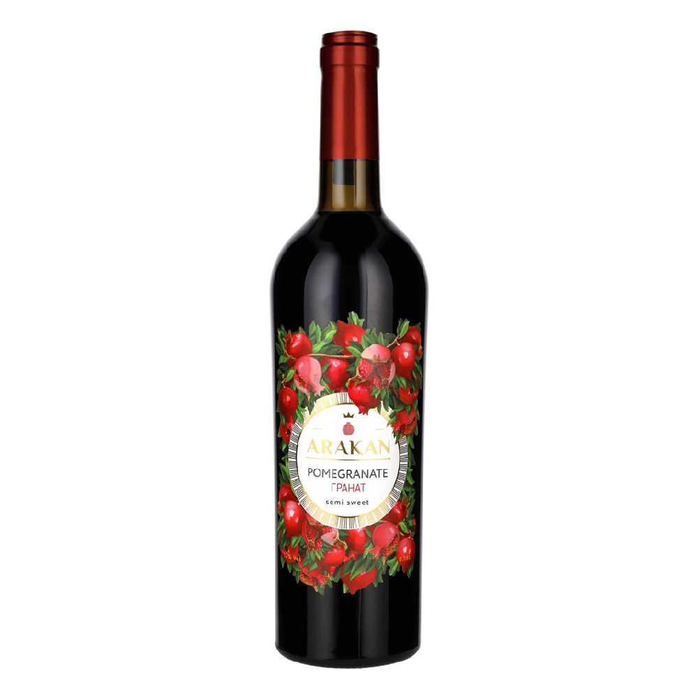 Wino Armenian Arakan Pomegranate 12% czerwone półsłodkie 750 ml