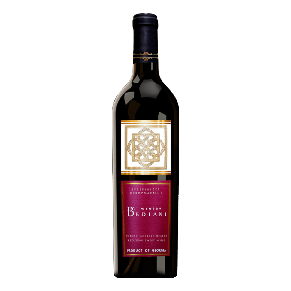 Wino Bediani Kindzmarauli 11,5% czerwone półsłodkie 750 ml