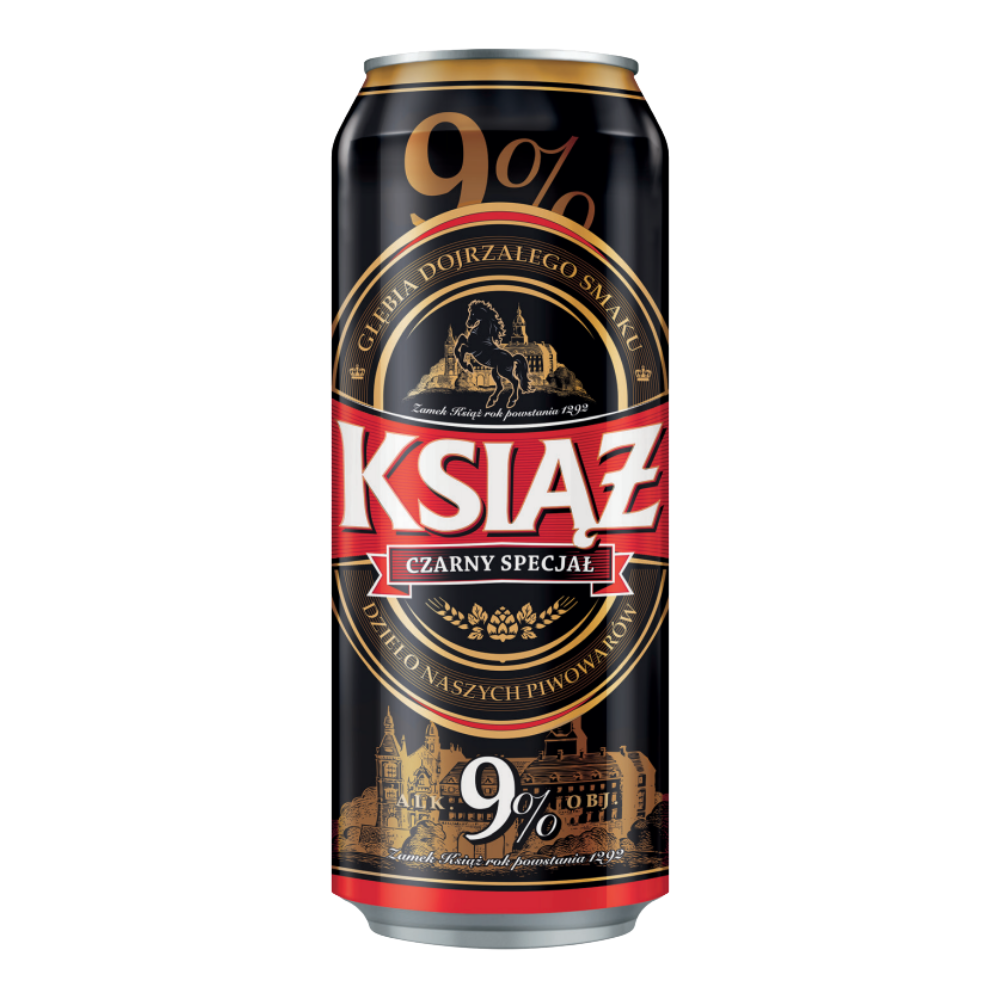 Piwo Książ Czarny Specjał 9% 500 ml puszka
