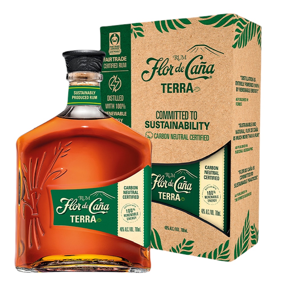 Rum Flor De Cana TERRA 40% 700 ml kartonik