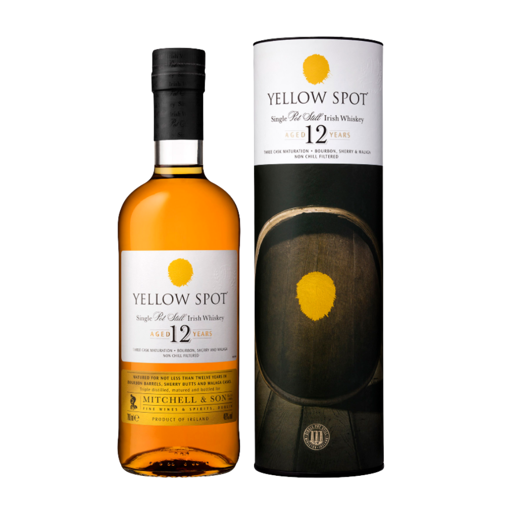 Whiskey Yellow Spot 12YO Single Pot Still 46% 700 ml tuba