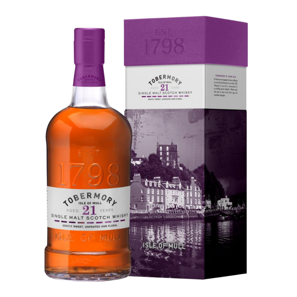 Whisky Tobermory 21YO Oloroso Finish 46,3% 700 ml kartonik
