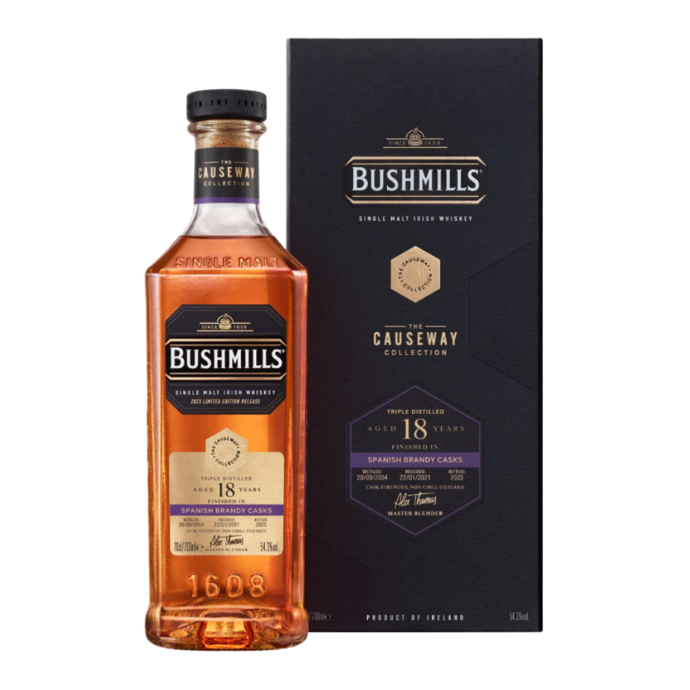 Whisky Bushmills 18YO Spanish Brandy Cask Finish 54,3% 700 ml