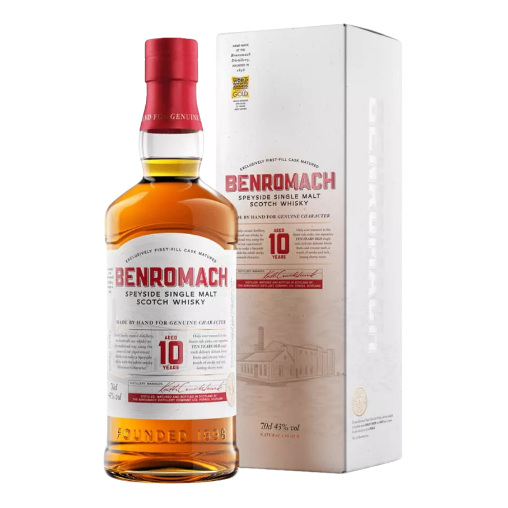 Whisky Benromach 10YO 43% 700 ml