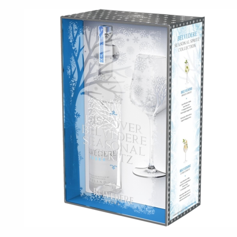 Wódka Belvedere Spritz + kieliszek 40% 700 ml