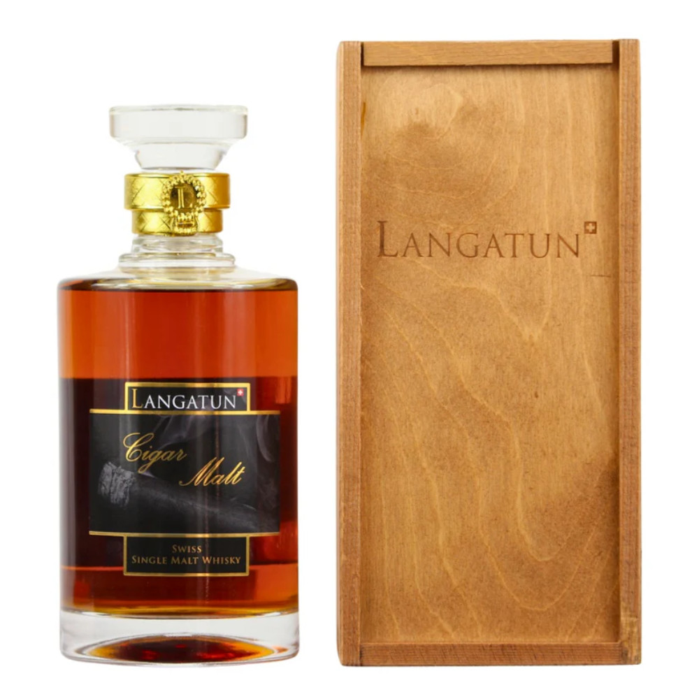 Whisky Langatun Cigar Malt 45,6 500 ml pudełko