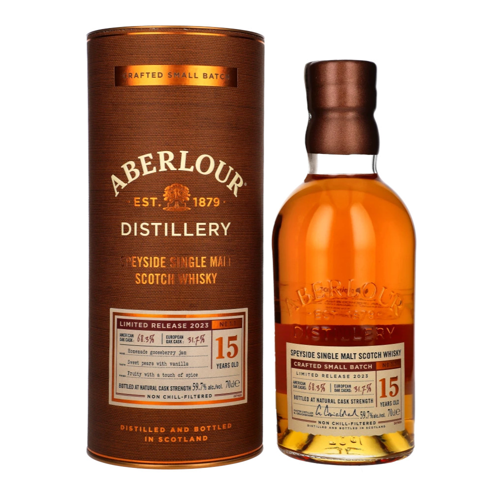 Whisky Aberlour 15YO Small Batch 59,7% 700 ml tuba