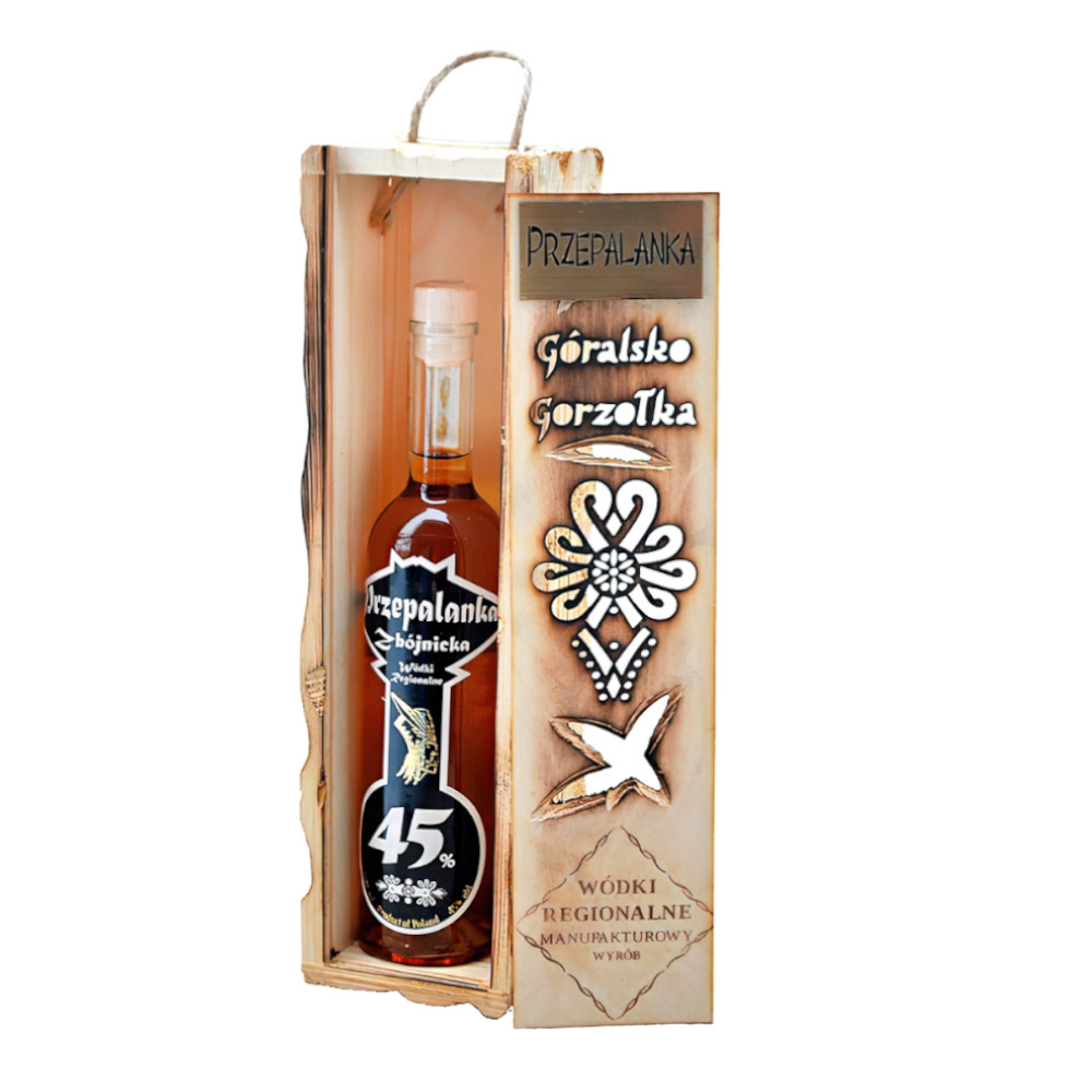 Wódka Kurnwica Przepalana Zbójnicka 45% 500 ml Skrzynka