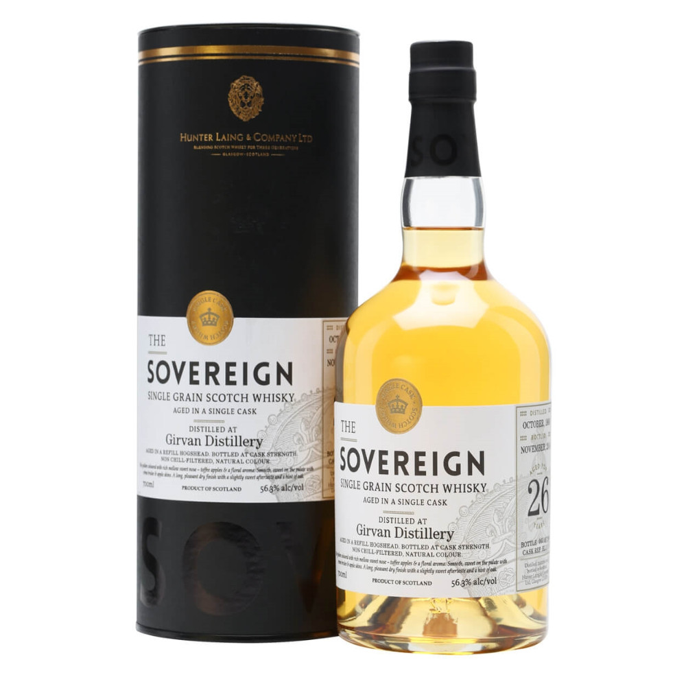 Whisky Girvan 26 YO 1988 Sovereign 56,3% 700 ml tuba