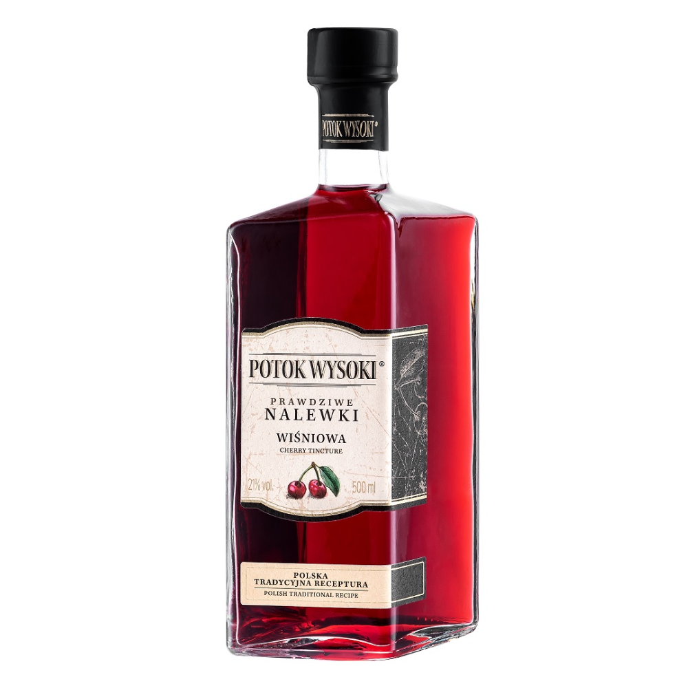Nalewka Potok Wysoki Prawdziwe Nalewki Wiśniowa 21% 500 ml