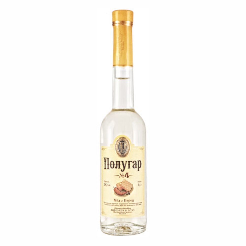 Wódka Polugar Nr.4 Miód i Ziele Angielskie 38,5% 100 ml
