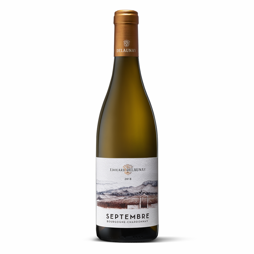 Wino E. Delaunay Chardonnay Septembre Bourgogne 2022 białe wytrawne 750 ml