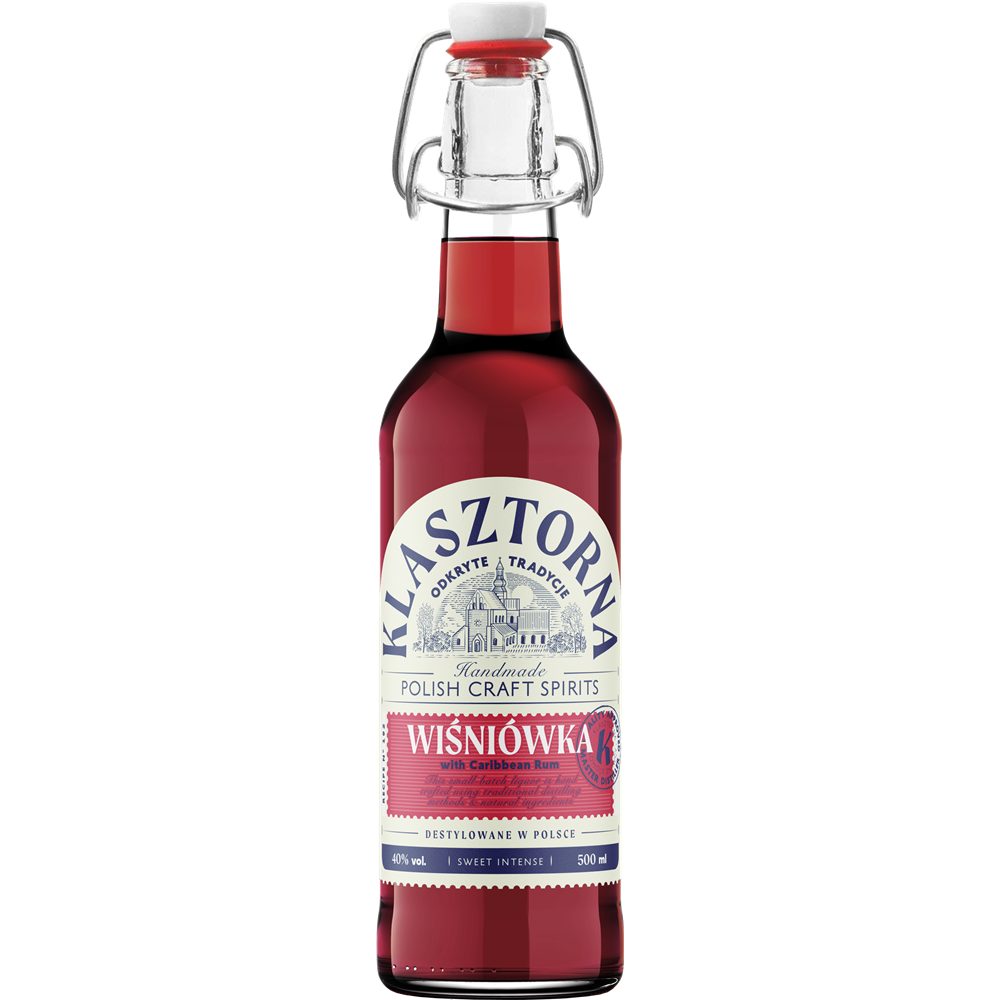 Wódka Klasztorna Wiśniówka 40% 500 ml