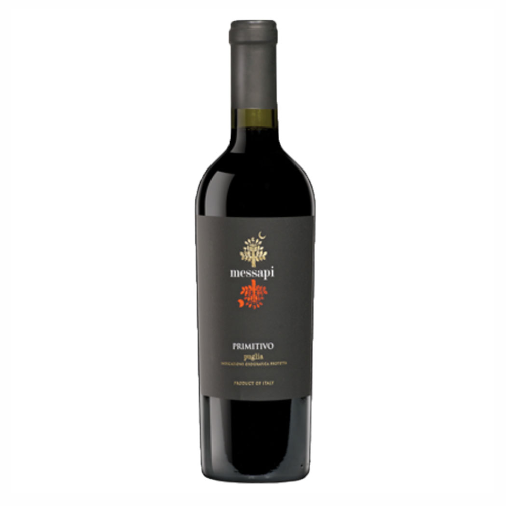Wino Messapi Primitivo Igp Puglia 2023 13,5 % czerwone wytrawne 750 ml