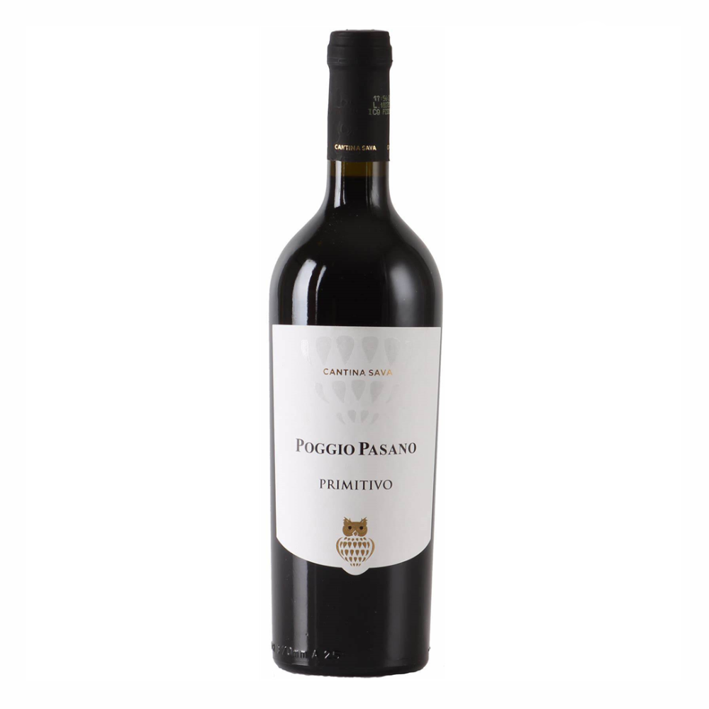 Wino Poggio Pasano Primitivo 2022 13,5% czerwone wytrawne 750 ml