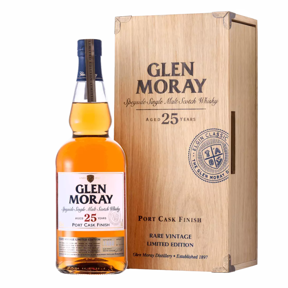 Whisky Glen Moray 25YO Port Cask 43% 700 skrzynka