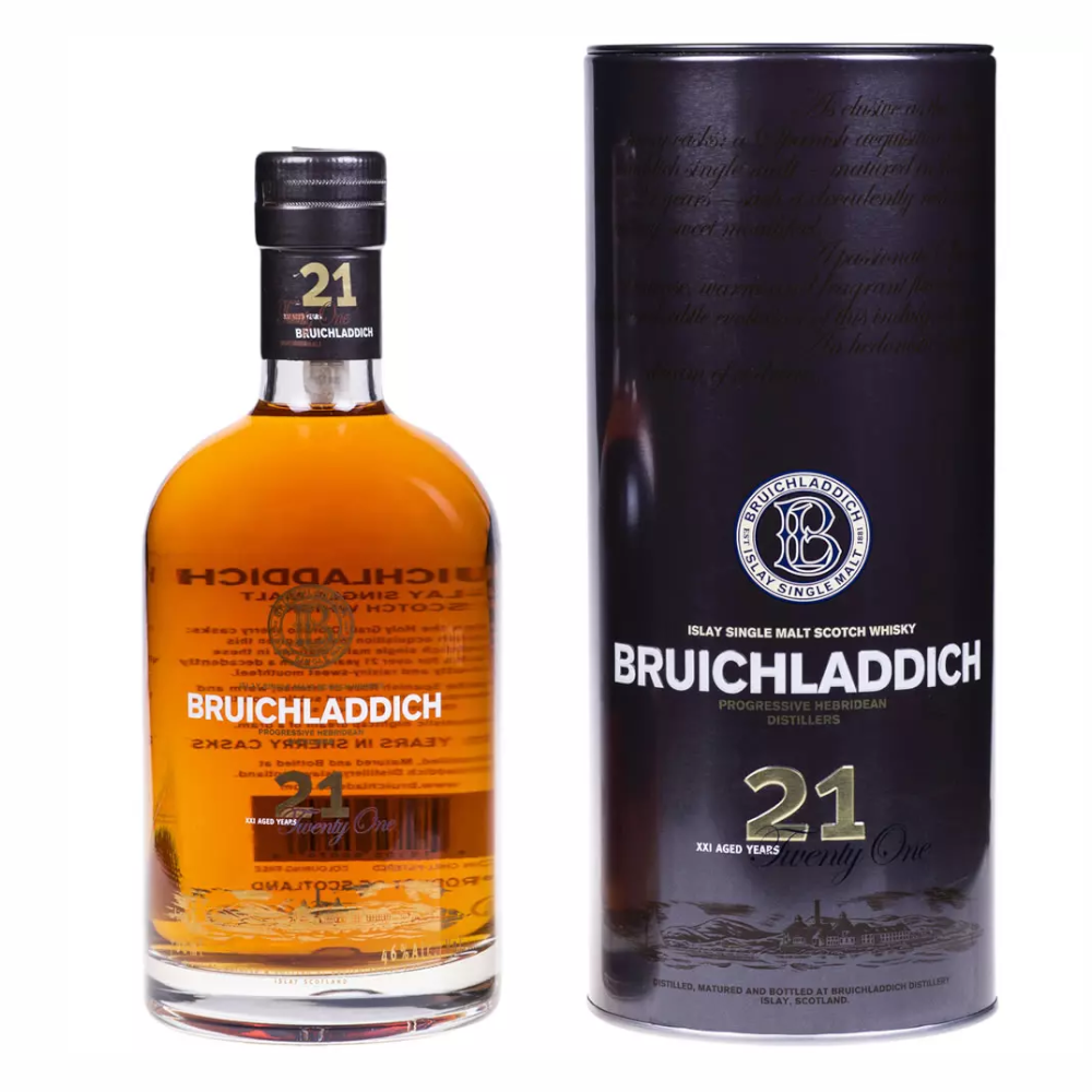 Whisky Bruichladdich 21YO 46% 700 ml tuba