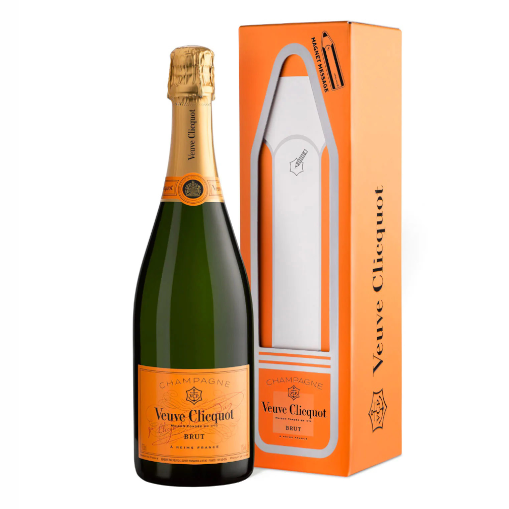 Szampan Veuve Clicquot Brut Magnet Message 12,5% białe wytrawne 750 ml