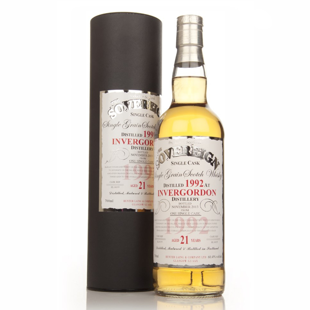 Whisky The Sovereign Invergordon 21YO 1992 60,4% 700 ml tuba