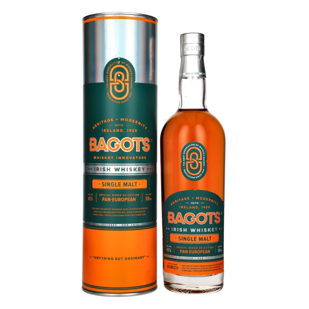 Whisky Bagots 43% 700 ml tuba