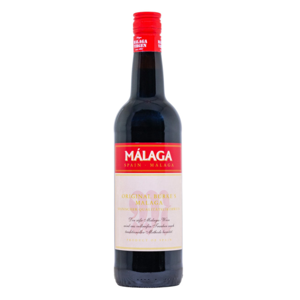 Wino Malaga Burkes 15% czerwone słodkie 750 ml