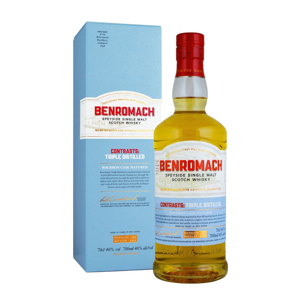 Whisky Benromach Triple Distilled 2011 46% 700 ml