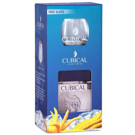 Gin Cubical Premium 40% 700 ml + szkło