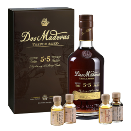 Rum Ron Dos Maderas zestaw 5+5 40% 700 ml + 4 x 20 ml